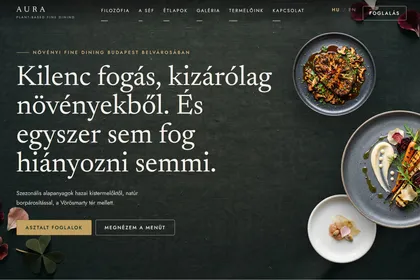 Magánrendelő bemutató weboldala nagy képekkel és időpontfoglaló gombbal